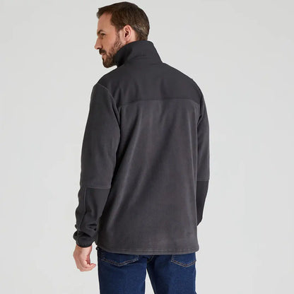 Gray fleece jacket from the Ridgeline Hybrid Fleece Jacket collection perfect for cold days