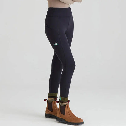 Black Ridgeline Ladies Infinity Leggings with pockets, perfect wear means country clothing