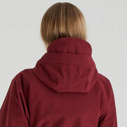 Maroon hooded Ridgeline Ladies Monsoon Nordic Jacket for stylish outdoor wear