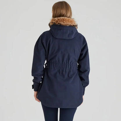 Navy parka with fur trim from Ridgeline Ladies Monsoon Nordic Jacket collection