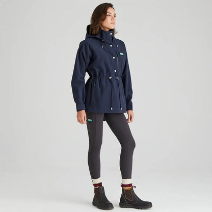 Navy blue hooded jacket from Ridgeline Ladies Monsoon Nordic Smock collection