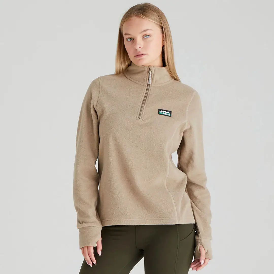 Beige Ridgeline Ladies Narvik Fleece made of highly functional polyester fleece