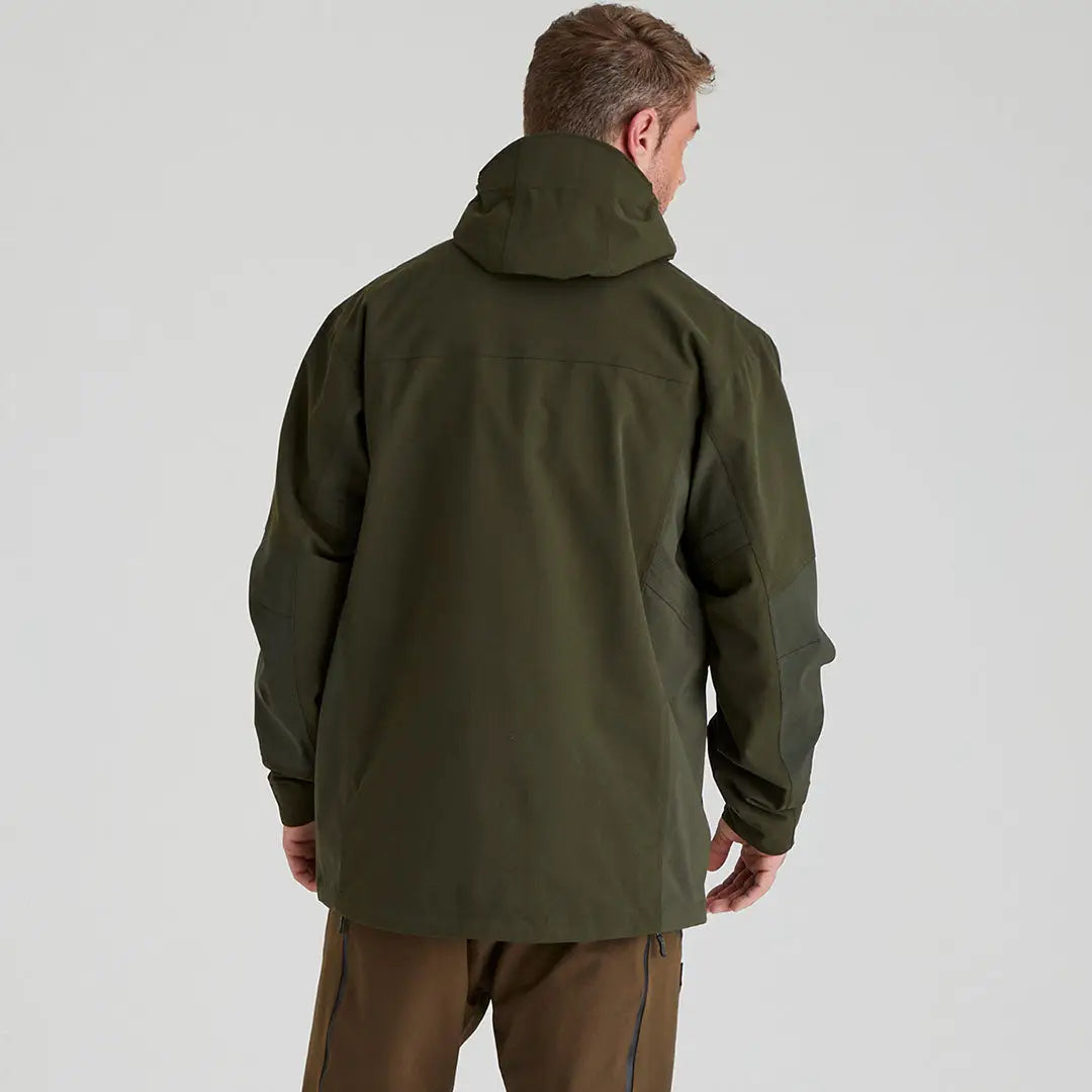 Olive green Cambrian Smock hooded jacket perfect for country clothing and hunting