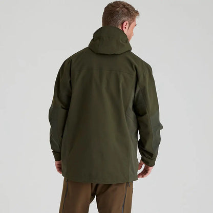 Olive green Cambrian Smock hooded jacket perfect for country clothing and hunting