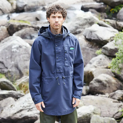 Navy hooded anorak from Ridgeline Monsoon Classic Smock collection