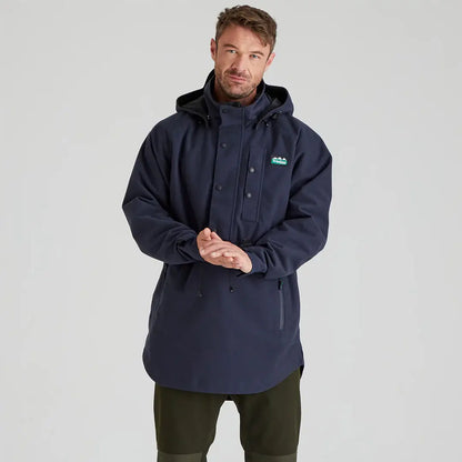 Navy hooded anorak from Ridgeline Monsoon Classic Smock collection for men