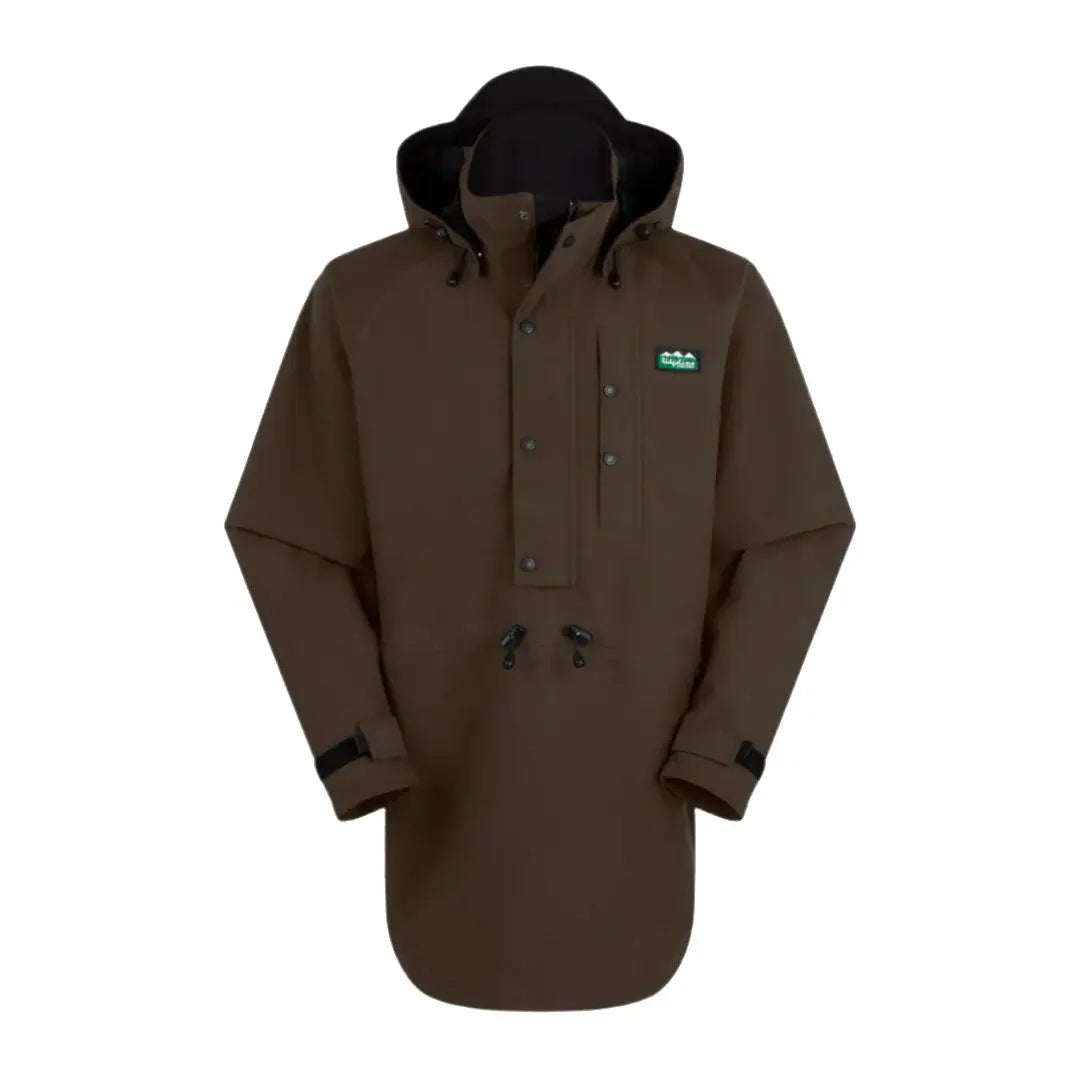 Brown hooded anorak from Ridgeline Monsoon Classic Smock for men’s weather gear