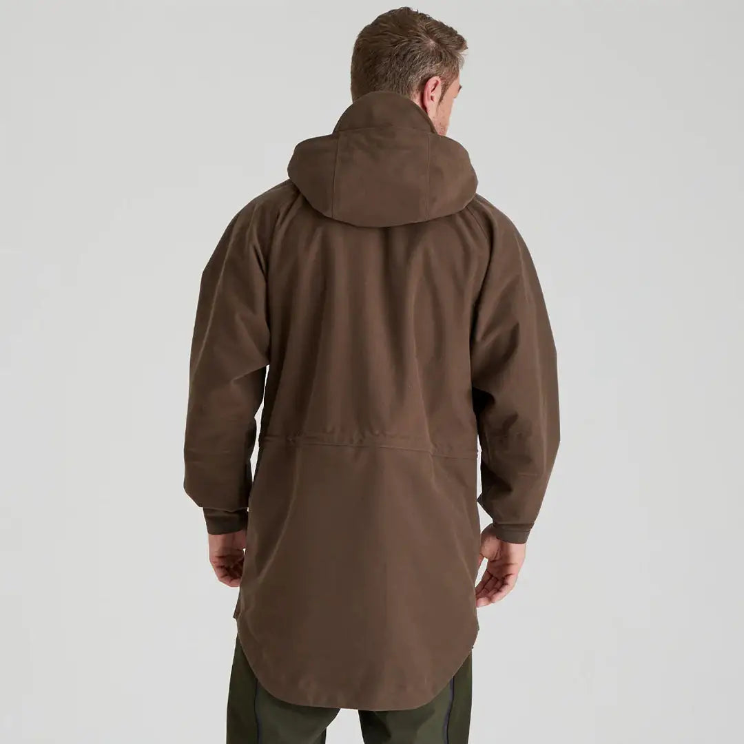 Brown hooded parka from Ridgeline Mens Monsoon Classic Waterproof Jacket collection