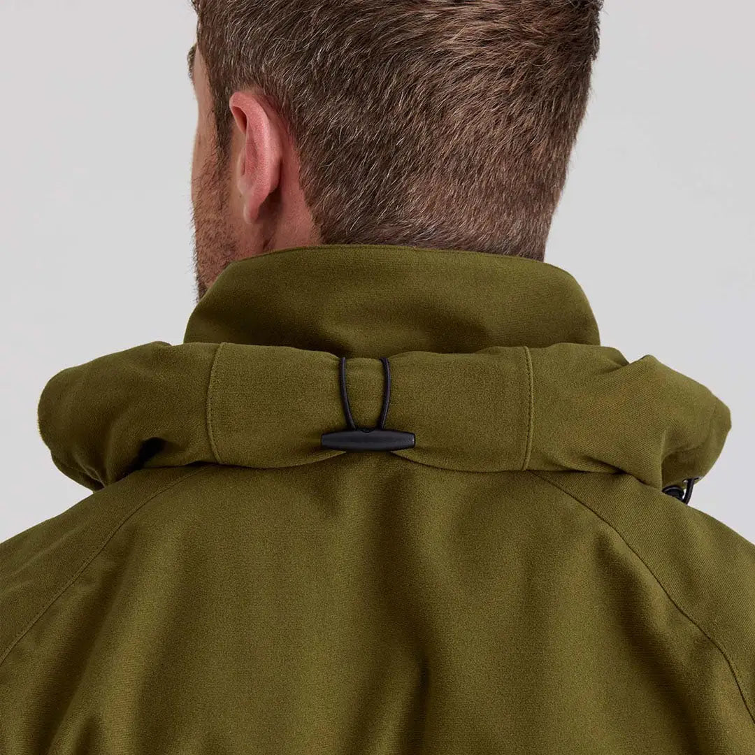 Olive green jacket collar from Ridgeline Mens Monsoon Classic Waterproof Jacket