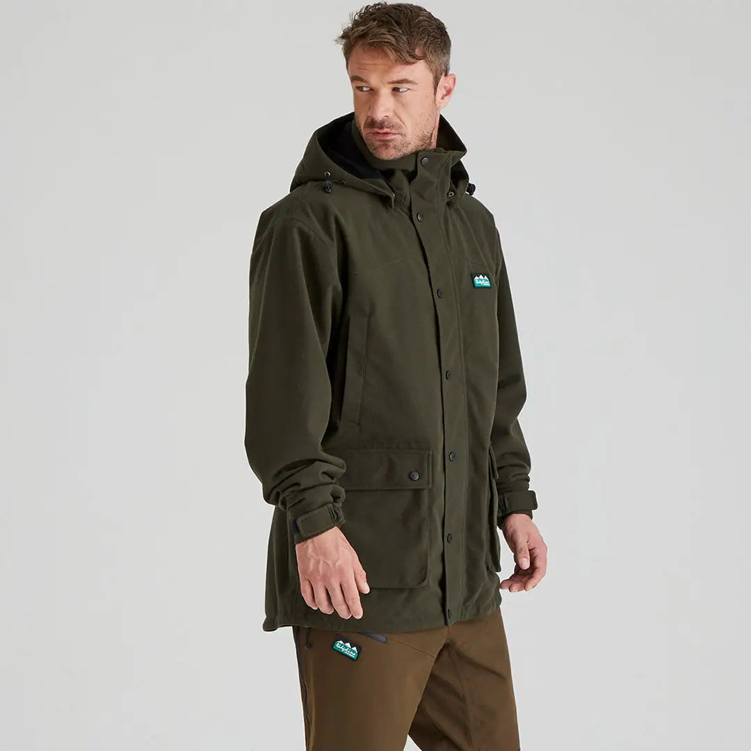 Olive green Hooded Jacket Ridgeline Torrent for country clothing outdoor adventures