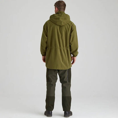 Olive green Ridgeline Torrent Mens Torrent III Jacket with cargo pants for country clothing