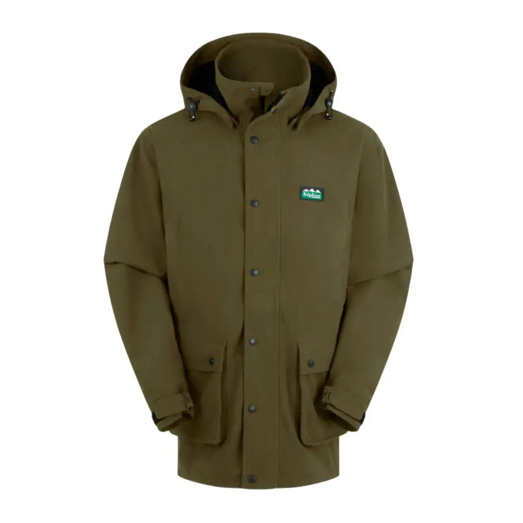Olive green Ridgeline Mens Torrent III Jacket for country clothing adventures
