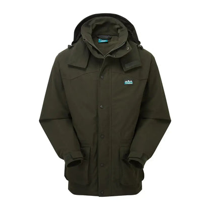 Olive green hooded jacket from Ridgeline Torrent, perfect for country clothing and outdoor adventures