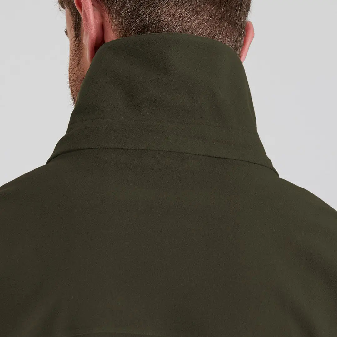 Olive green jacket collar from Ridgeline Torrent III men’s country clothing