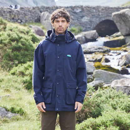 Navy hooded jacket from Ridgeline Torrent for country clothing and outdoor adventures