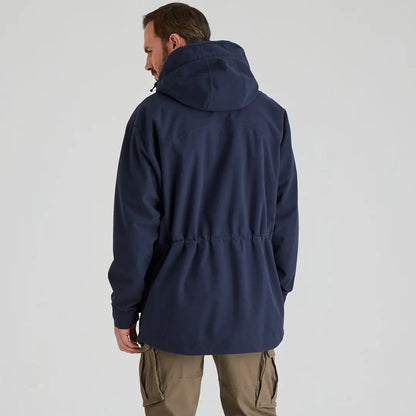 Navy hooded parka from Ridgeline Men’s Torrent III Jacket perfect for country clothing