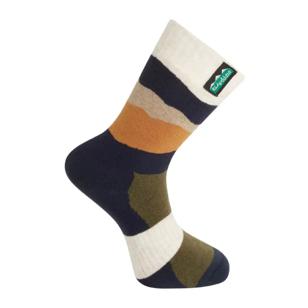 Striped merino wool socks from Ridgeline Merino Wool Socks Mid Length collection