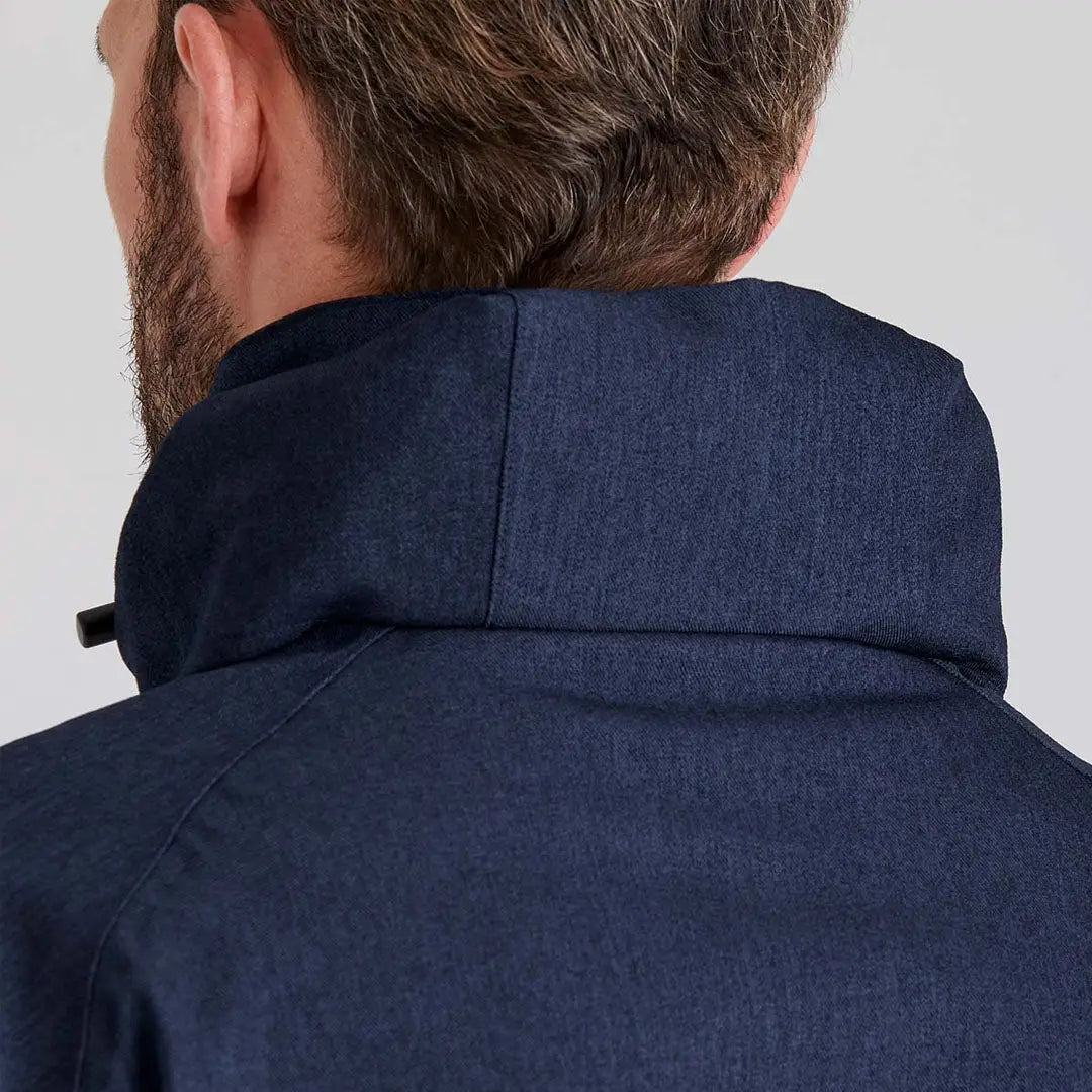 Navy blue jacket collar from Ridgeline Monsoon Light Smock for rainy days