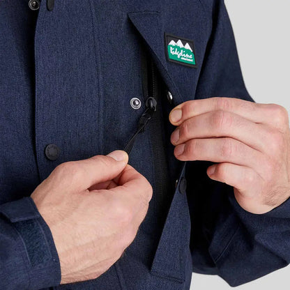 Navy blue Ridgeline Monsoon Light Smock jacket with zipper for outdoor adventures