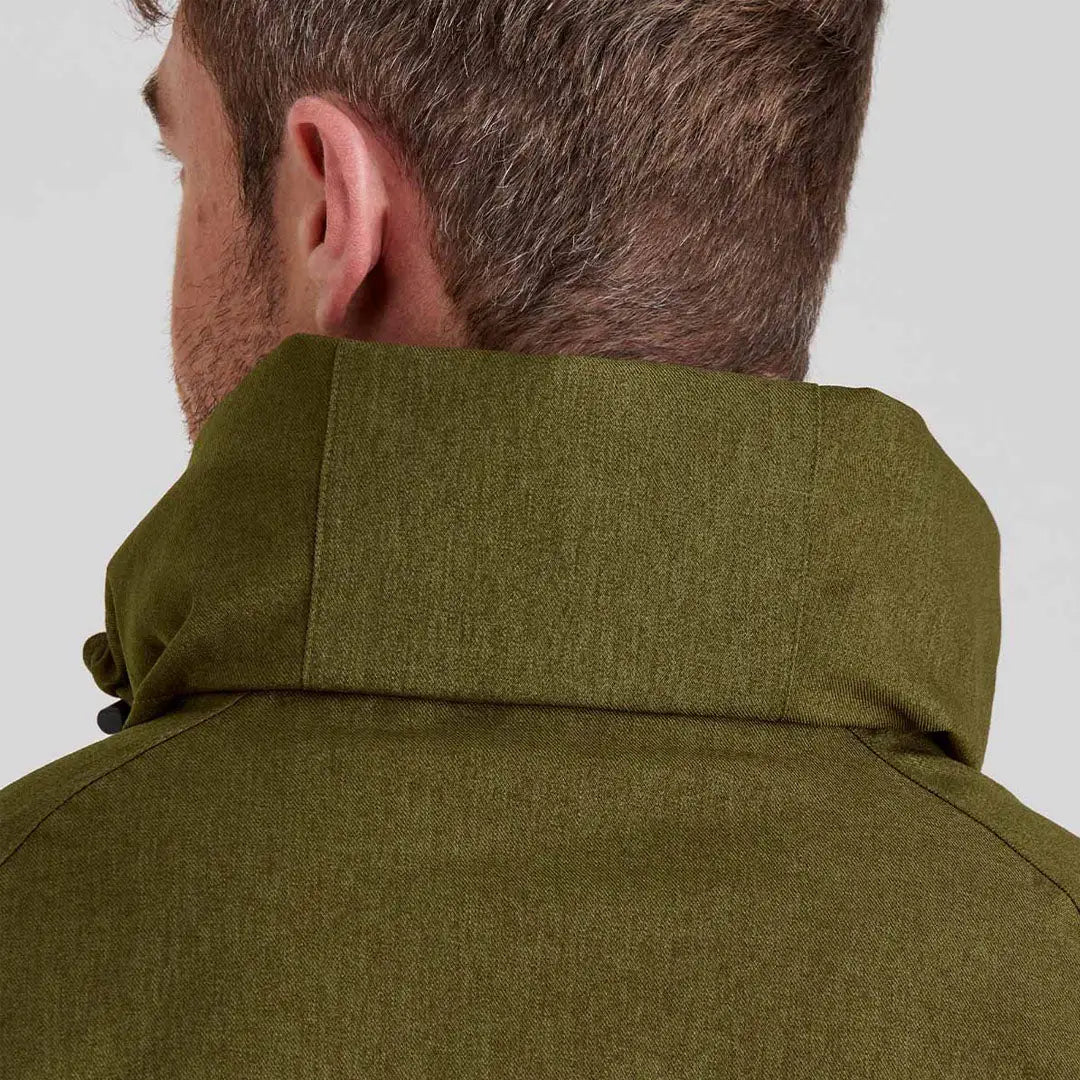 Olive green jacket collar on Ridgeline Monsoon Light Smock for outdoor style