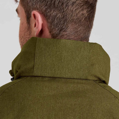 Olive green jacket collar on Ridgeline Monsoon Light Smock for outdoor style