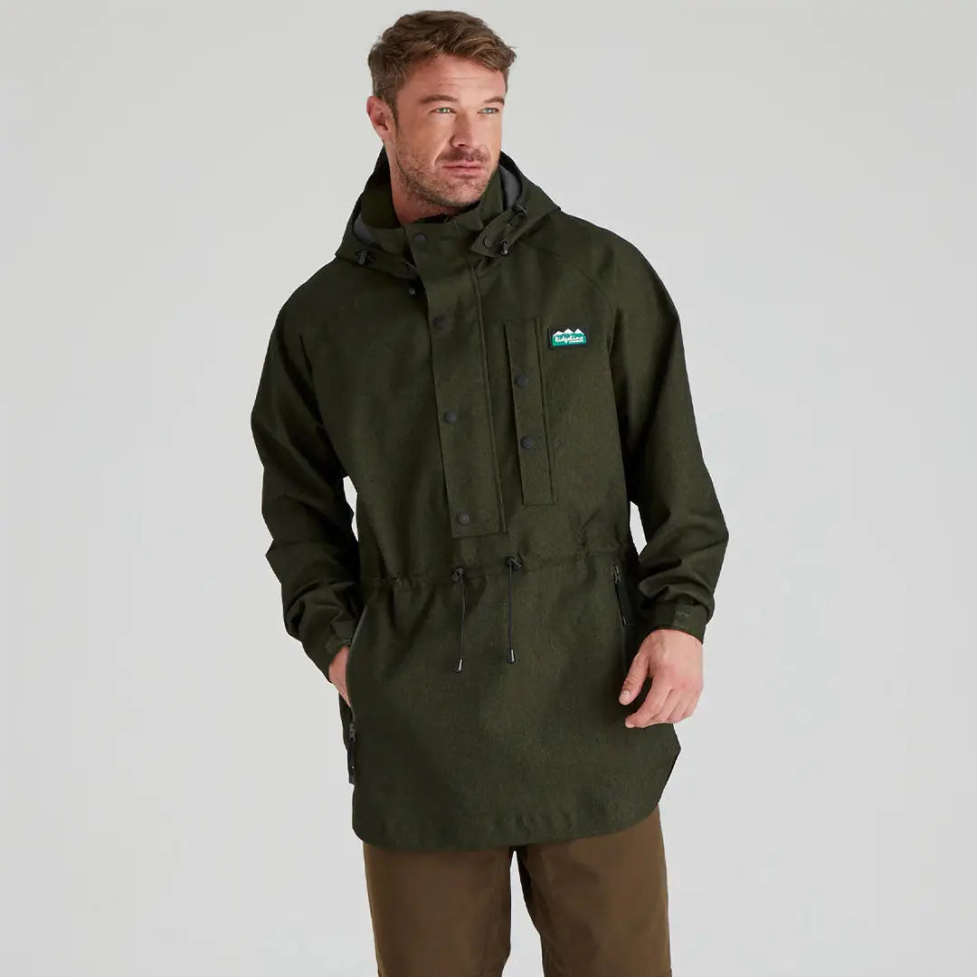 Olive green hooded anorak from Ridgeline Monsoon Light Smock collection