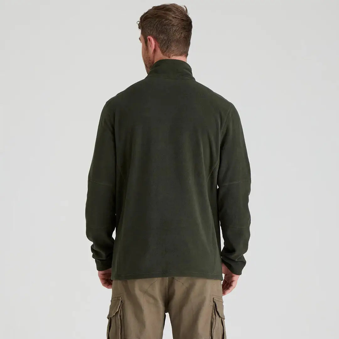 Olive green Ridgeline Narvik Fleece jacket made from soft functional polyester fleece