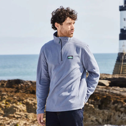 Man wearing Ridgeline Narvik Fleece featuring soft, functional polyester fleece for warmth