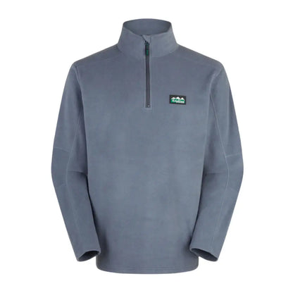 Gray Ridgeline Narvik Fleece quarter-zip pullover made with functional polyester fleece