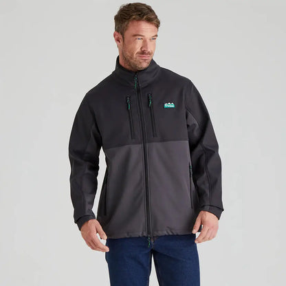 Man in a two-tone Ridgeline Ranger Jacket made of four-way stretch polyester