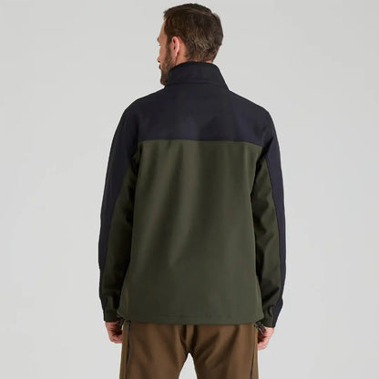 Man wearing Ridgeline Ranger Jacket, a durable softshell jacket for outdoor adventures