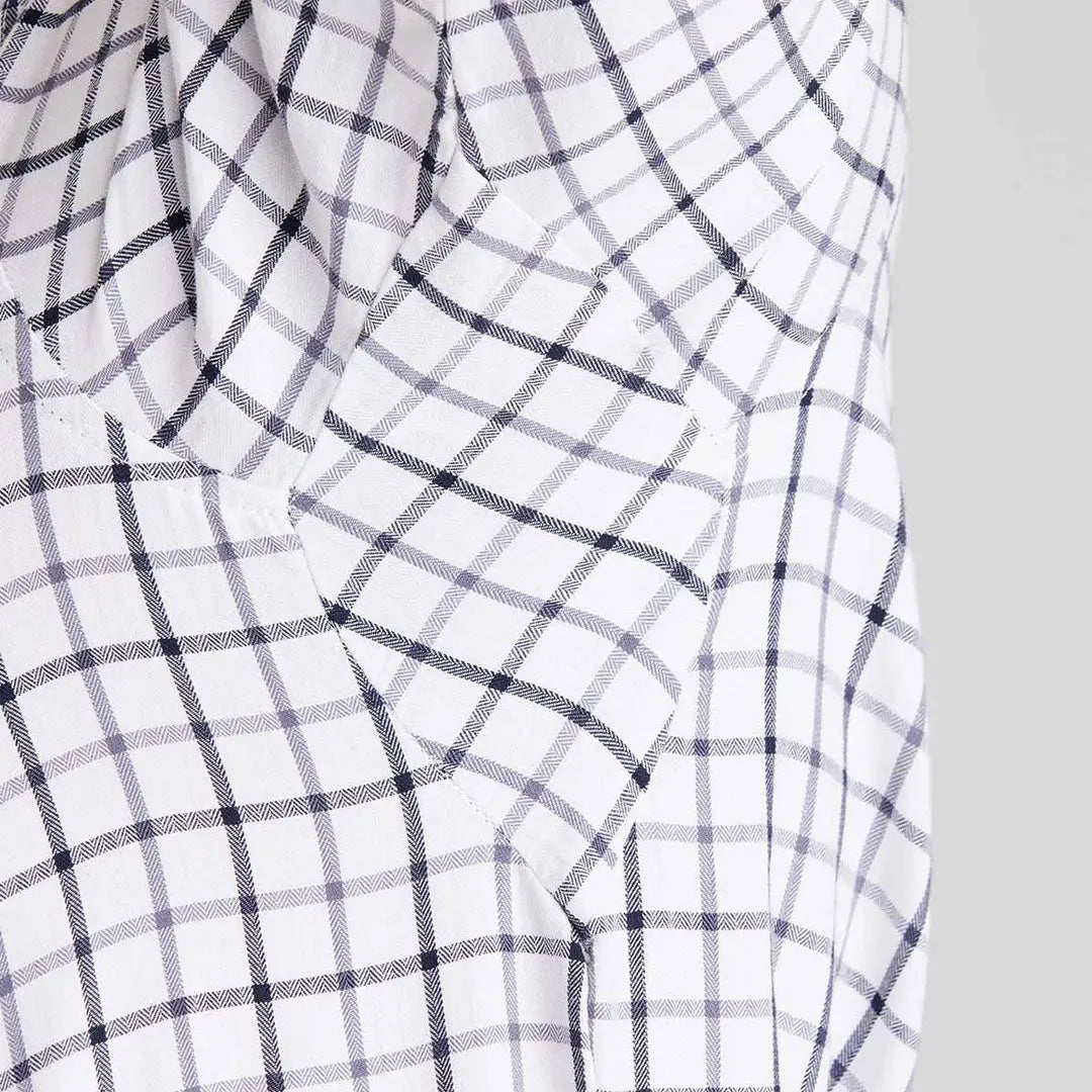White and gray plaid Ridgeline Sedgebrook Shirt for a stylish casual look