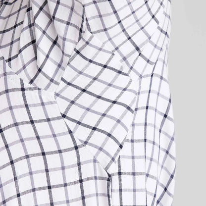 White and gray plaid Ridgeline Sedgebrook Shirt for a stylish casual look