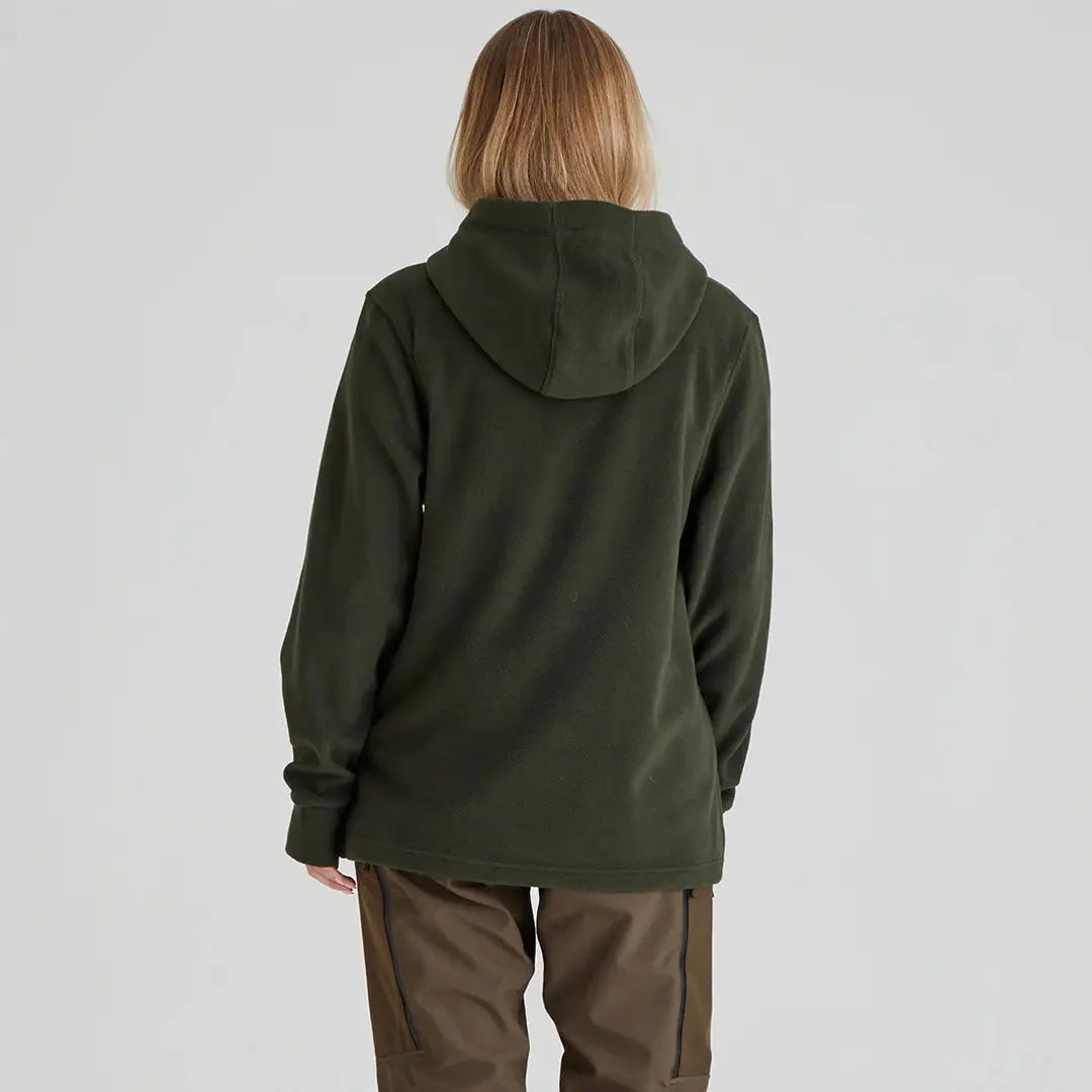 Olive green Ridgeline Womens Ballistic Hoodie with hooded fleece jacket style