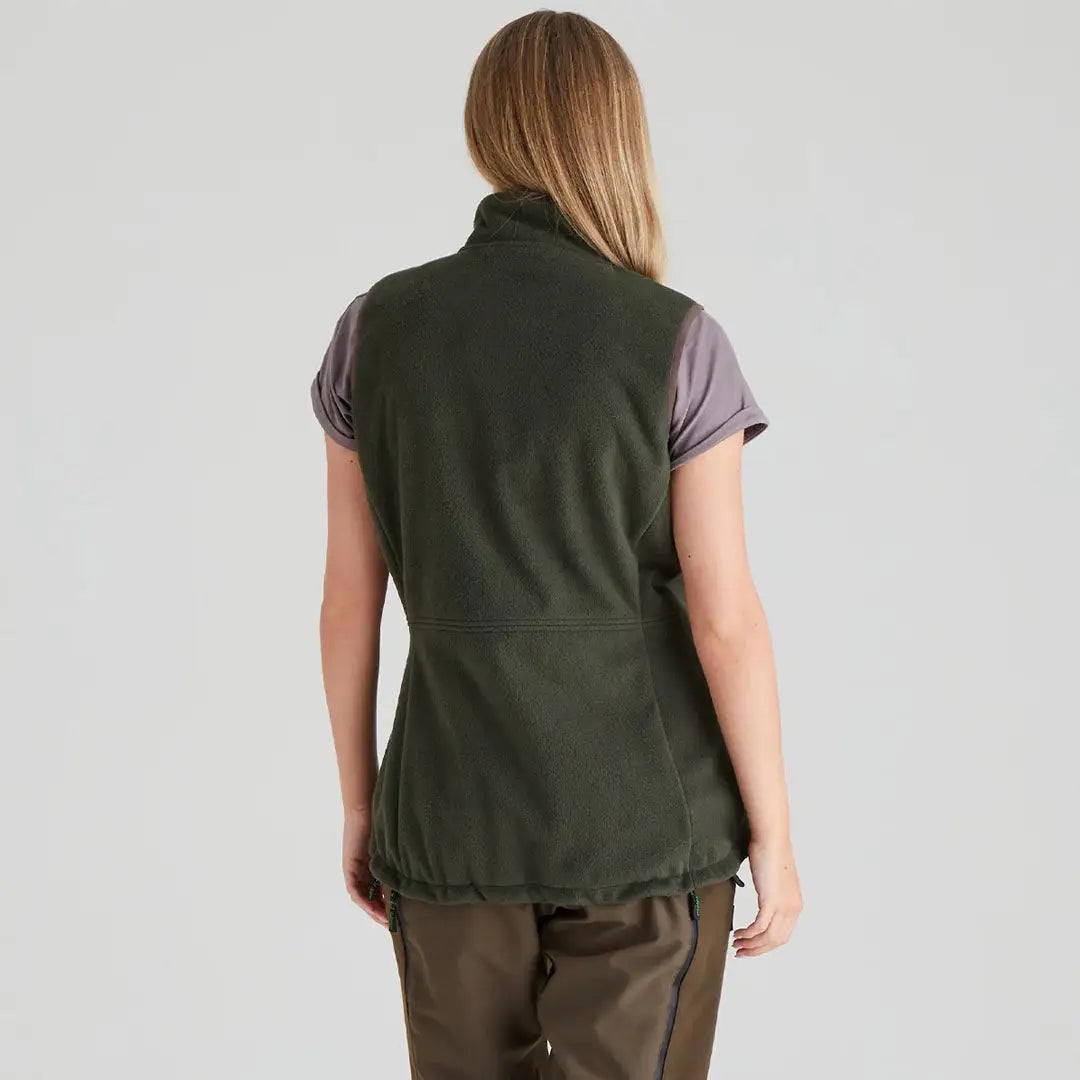 Olive green fleece vest from Ridgeline Womens Kodiak Gilet collection featuring Ridgelines Superior Southern style