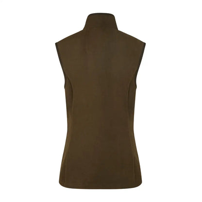 Olive green sleeveless vest from the Ridgeline Womens Monarch Gilet for country clothing