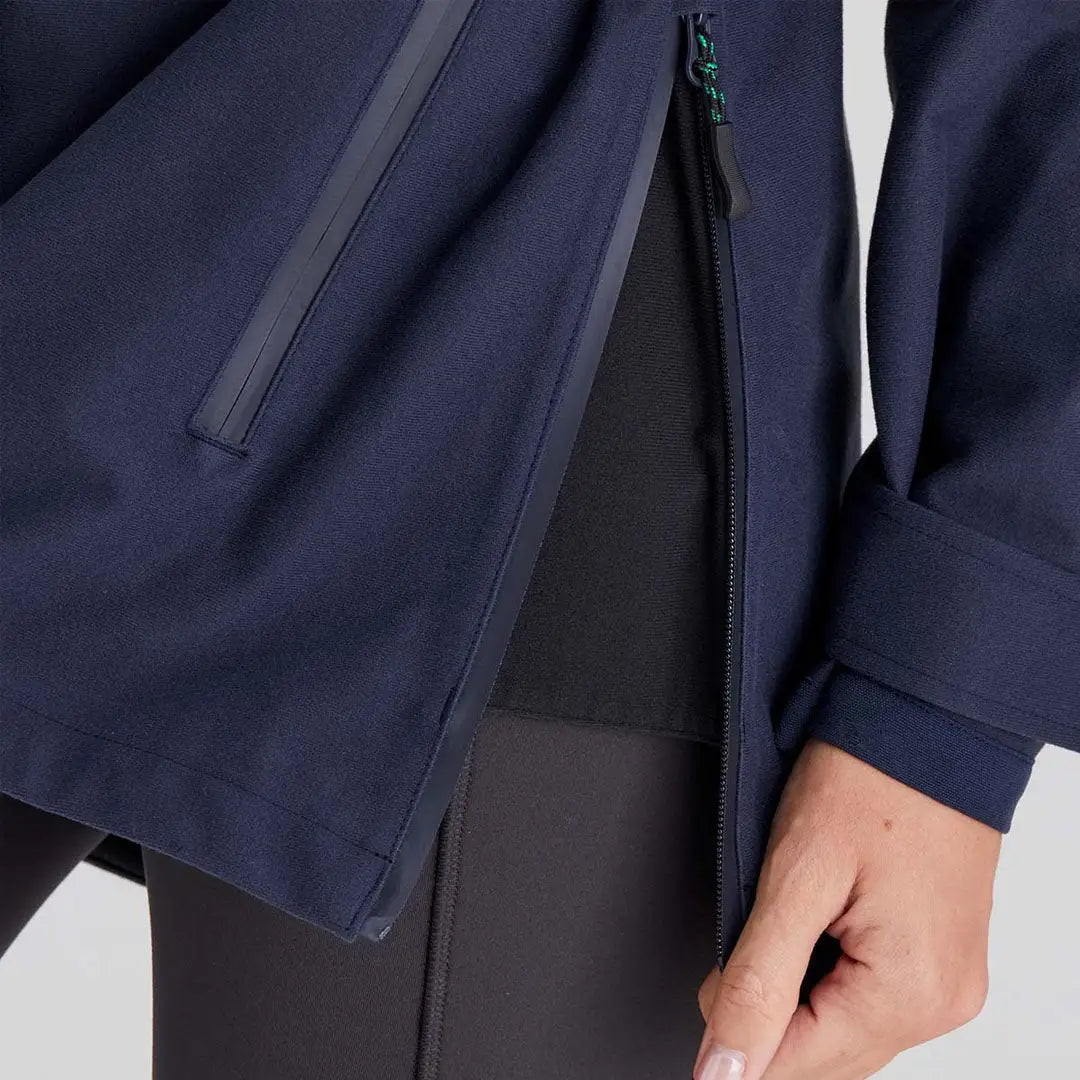 Navy blue Ridgeline Womens Monsoon Classic Jacket with zipper, perfect classic jacket style