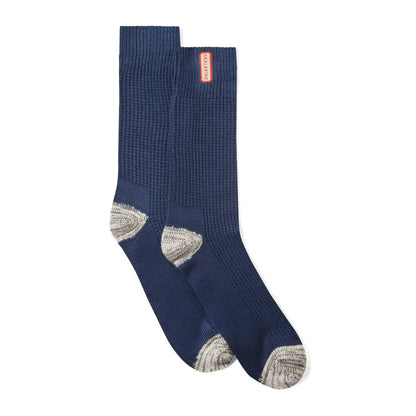 Sealskinz Bradenham lightweight waffle knit crew socks with reinforced gray heels and toes
