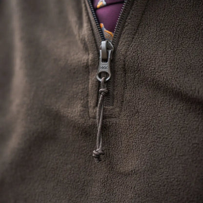 Brown fleece pullover with zipper from Seeland Benjamin Half Zip Fleece collection