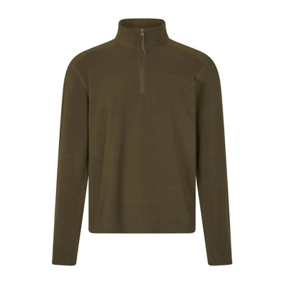 Olive green Benjamin Half Zip Fleece pullover from Seeland Benjamin Half collection