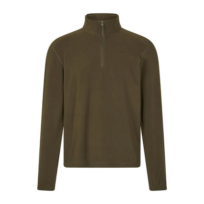 Olive green Benjamin Half Zip Fleece pullover from Seeland Benjamin Half collection