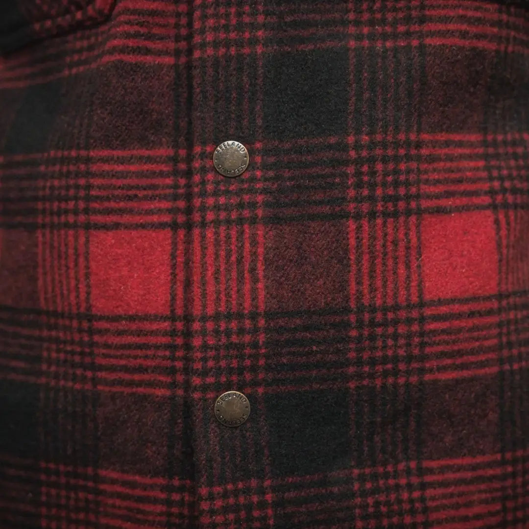 Red and black plaid wool Seeland Canada Yukon Shirt for rugged Yukon style