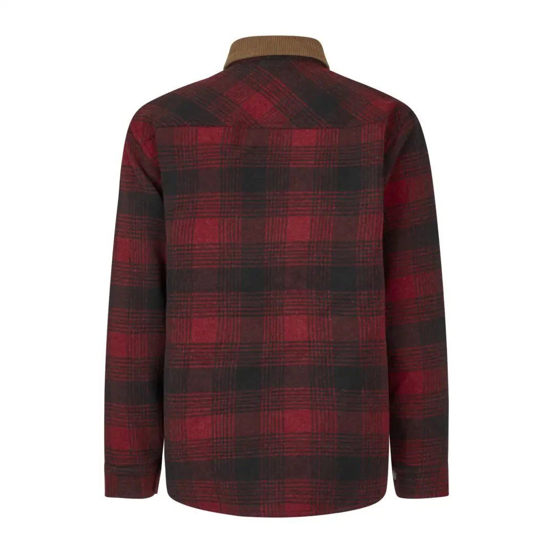 Red and black plaid Canada Yukon shirt jacket displayed on the Yukon shirt product page