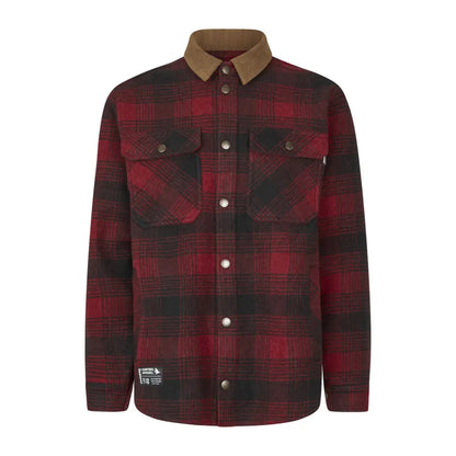 Red and black plaid Seeland Canada Yukon Shirt jacket perfect for Yukon adventures