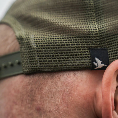 Olive green mesh cap from the Seeland Ganister Trucker Cap collection