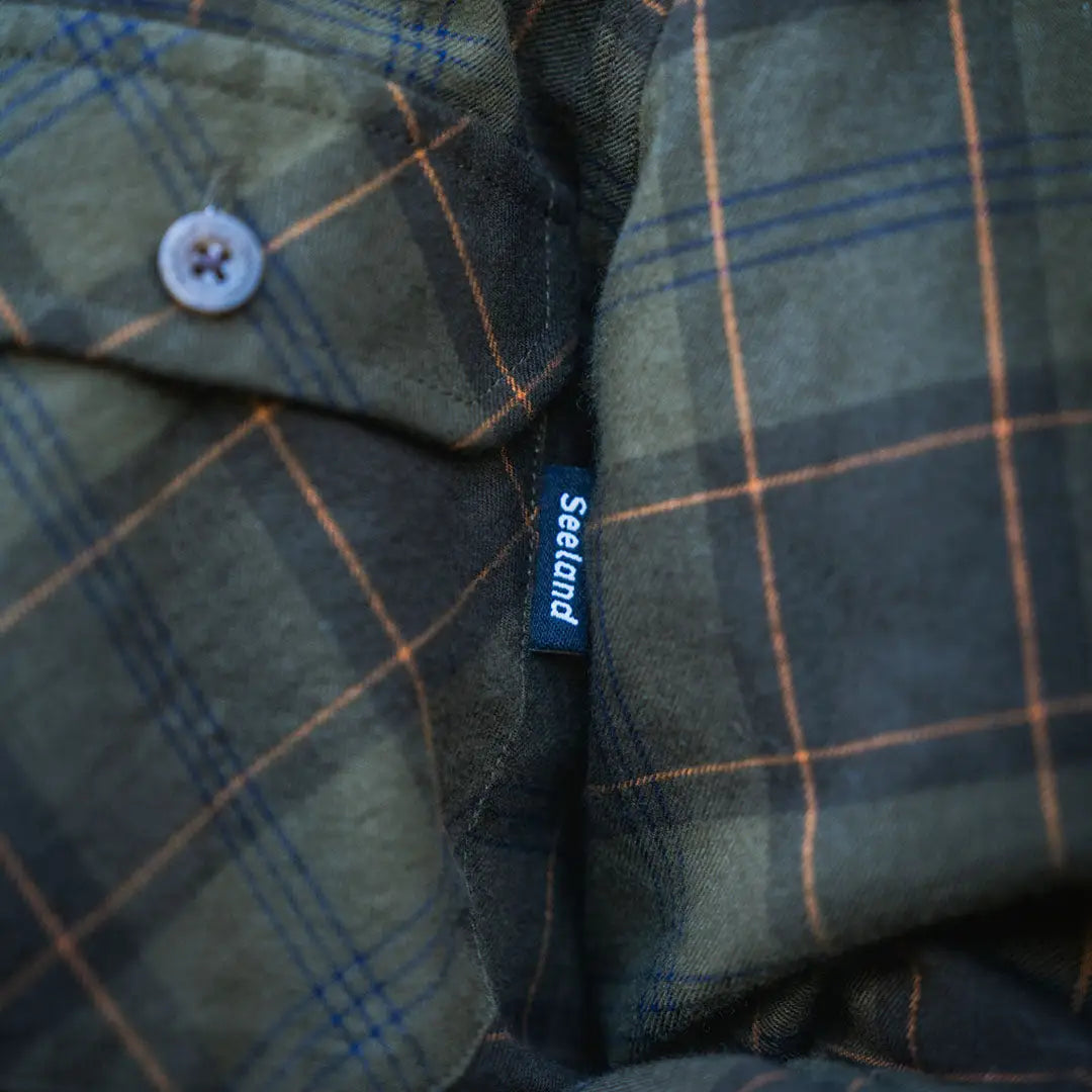 Seeland Glen Junior Flannel Shirt showing a cool plaid button-up shirt for juniors
