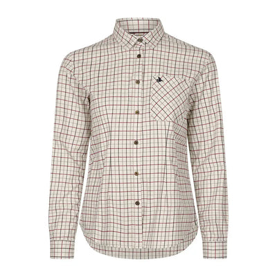 Checkered Kerry Shooting Shirt with collar and chest pocket for stylish outdoor wear