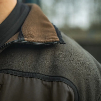 Brown and gray Rogue Solid Reversible Fleece Jacket, perfect reversible fleece jacket style