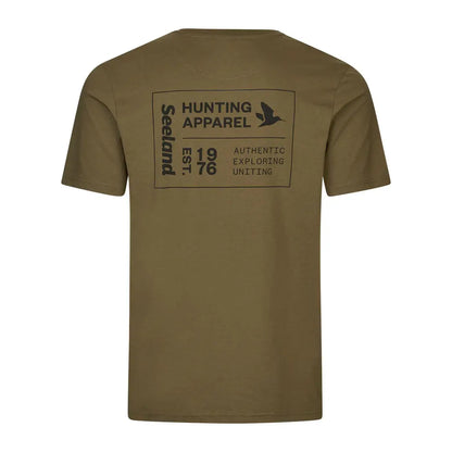 Olive green Seeland Striker T-Shirt perfect for country clothing, hunting, and outdoors fun