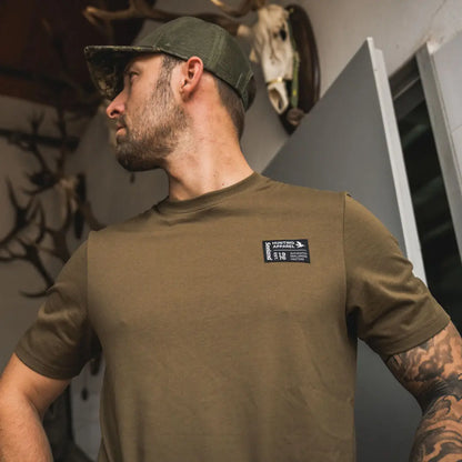 Olive green Seeland Striker T-Shirt perfect for hunting and country clothing adventures